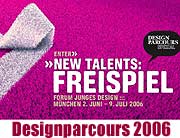 Ausstellung „New Talents: Freispiel” in der Rathausgalerie am Marienplatz beim 5. Designparcours 